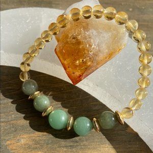 ABUNDANCE BRACELET CITRINE AND AVENTURINE HEMATITE